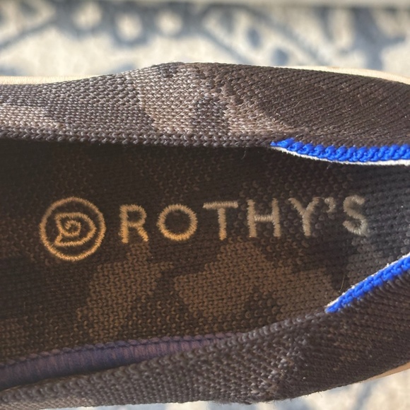 Rothy's the Original Slip on Gray Camo Print Sneaker - Picture 7 of 8